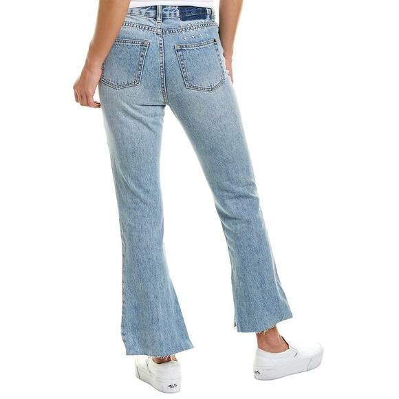 Ksubi Women's Blue High Rise Skinny Kick'n Flare Cropped Denim‎ Jeans Size 29 - Picture 8 of 8